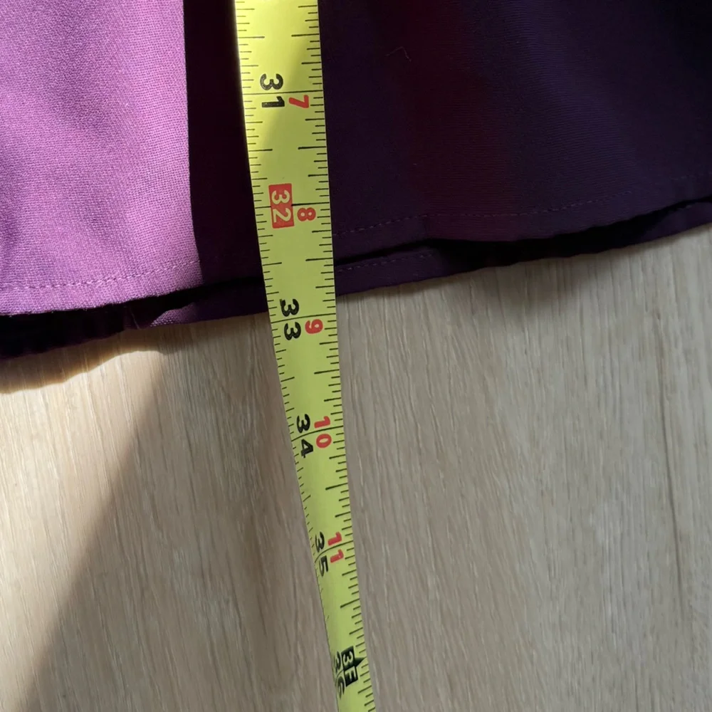 Amanda Uprichard Kenmare Long Sleeve Mini Shift Dress in Purple Plum Size Large - Picture 8 of 11